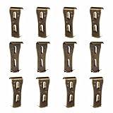 qieoyk Brick Clips 12 Pcs Brick Clips for Hanging Outdoors Heavy Metal Brick Wall Hangers for Outside Home Decor Brick Hooks for 2-1/4 Inches to 2-3/8 Inches High Bricks