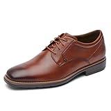 Rockport Men's Next Gen Plain Toe Oxford, New Brown, 10