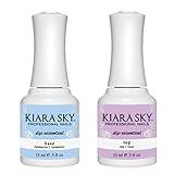 KIARA SKY Professional - Dip Manicure Nail Liquid Essentials - Long Lasting Nail Gel - Essentials Nail Design for Nail Art - Dip Liquids for Nails Repair Treatment 0.5 fl oz, Top & Base Coat Duo