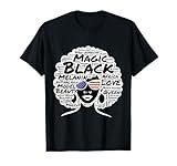 Magic Girl Natural Hair Black History American Sunglasses T-Shirt