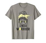 Endo Warrior Endometriosis Awareness Month Yellow Ribbon T-Shirt