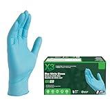 X3 Industrial Blue Nitrile Gloves, Box of 100, 3 Mil, Size XX-Large, Latex Free, Powder Free, Textured, Disposable, Non-Sterile, Food Safe, X349100BX