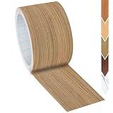 GSCIT Club Natural Walnut Wallpaper, 2.4 inch X 15ft Self Adhesive Wood Grain Repair Tape Walnut Repair Patch for Tables, Chairs, Baseboards, Doors, Windows, Floors, Handicraft DIY.