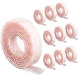 Industrial Strength - 10FT 10Pack - Clear Indoor/Outdoor Adhesive Mounting Tape - Self Mating Reclosable Fastener Compatible with 3M SJ3550 / SJ3560 Dual Lock