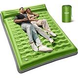 OGERY Sleeping Pad for Camping, 6" Extra-Thick Reinforced Camping Sleeping Pad with Pillows & Built-in Foot Pump, Ultralight Self Inflating Air Mattress Mat for Tent Hiking Essentials Gear