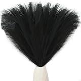 Mandy's 20pcs Black Silk Pampas Grass Artificial Fake Flowers 18" for Mother's Day Easter Halloween Home Kitchen Wedding Decorations Wedding Floral Arrangement christmas centerpiece (Vase Not Include)