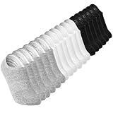 Loucey No Show Socks Invisible Socks Men Women Cushioned Low Cut Ankle Sock for Running Gym Hiking, 9 Pairs(mix color Medium)