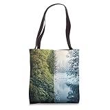 Vibrant Nature Seasonal Transition Art Tote Bag