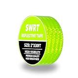 SWRT Reflective Tape 2 Inch x 30 Feet DOT-C2 Shining Star Fade Resistant Green Reflective Tape Outdoor Waterproof Strong Adhesive Safety Warning Tape Reflector Conspicuity Tape for Trailer Trucks Bike