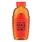 Nate's 100% Pure, Raw & Unfiltered Honey - Award-Winning Taste, 16 oz. Squeeze Bottle