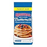 Krusteaz Complete Buttermilk Pancake and Waffle Mix, Light & Fluffy, 56 oz Bag