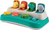 Fisher-Price Baby Early Learning Toy with Fine Motor Activities for Cause-and-Effect Play, Busy Buddies Pop-Up