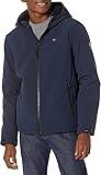 Tommy Hilfiger Men's Lightweight Performance Softshell Hoody Jacket, Night Sky, Medium