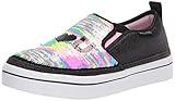 Skechers girls Twi-lites 2.0- Sequins Luv Sneaker, Black/Multi, 11.5 Little Kid US