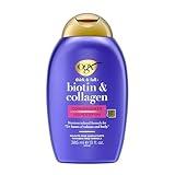 OGX Thick & Full + Biotin & Collagen Volumizing Conditioner, Nutrient-Infused Conditioner with Vitamin B7 Biotin Gives Hair Volume & Body for 72+ Hours, Sulfate-Free Surfactants, 13 fl. Oz