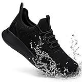 Taquco Non Slip Work Shoes for Men Slip On Sneakers Black Lightweight Slip Resistant Shoe Food Service Chef Kitchen Zapatos para Hombre de Trabajo (Carbon Shadow,6.5)