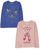 The Children's Place girls The Children's Place Long Sleeve Graphic T- 2-pack Shirt, Dance, Large US