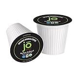 NO FUN JO DECAF: 96 Cups, Organic Medium Dark Roast Swiss Water Process Coffee for Keurig K-Cup Compatible Brewers, Fresh Seal Single Serve Cups, Fair Trade Certified, Kosher, Non-GMO, Gluten Free