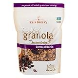 Erin Baker's Homestyle Granola - Oatmeal Raisin, Ancient Grains, Vegan, Non-GMO Cereal - 12 Ounce, 6-Pack - 00510