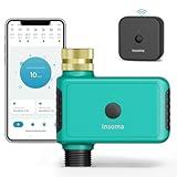 Smart Water Timer with WiFi Hub for Outdoor Watering, Automate Irrigation System Controller for Lawn, Garden, & Yard Care Green-Brass Inlet & Plastics Outlet (1-Outlet)