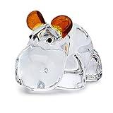 HDCRYSTALGIFTS 2.5inch Hippopotamus for Christmas Crystal Hippo Figurine Collectibles House Hippo Statues Glass Art Wildlife Paperweight Ornament Creative Decoration Gift for Animal Lover