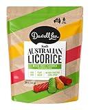 Darrell Lea Soft Australian Licorice, Mixed Fruit Flavor, 20 Ounce Bag (1-Pack) | Non-GMO, No Palm Oil, Plant Based, No High Fructose Corn Syrup | Christmas Candy, Holiday Licorice Soft & Chewy Licorice Candy, Made in Australia