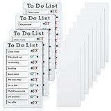 4 Pieces Chore Chart for Kids to Do List Chores Boards Plastic RV Checklist Boards Memo Detachable Message Board Checklist Slider Schedule Planning Boards with 8 Cardstock for Check Items(White)