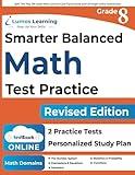 SBAC Test Prep: 8th Grade Math Common Core Practice Book and Full-length Online Assessments: Smarter Balanced Study Guide With Performance Task (PT) ... Testing (CAT) (SBAC by Lumos Learning)