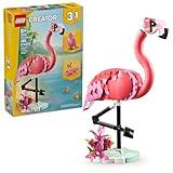 LEGO Creator 3 in 1 Wild Animals: Pink Flamingo Animal Building Toy - Includes 3 Building Options, Pink Flamingo, Cockatoo, or Axolotl - Learning Toy for Kids, Girls, and Boys, Ages 8+ - 31170