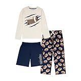 US Angels Boys Pajamas Set, 3-Piece Boys’ Sleepwear Pjs, Loose Fit, Soft, Breathable, Teens and Kids - Size 7-8, 10-12, 14-18