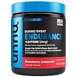 Nuun Hydration Endurance Powder, Strawberry Lemonade + Caffeine, Workout Support, 5 Essential Electrolytes for Hydration + Carbohydrates, Vegan, Non-GMO, (16 Servings - Canister)