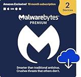 Malwarebytes | Amazon Exclusive | 18 Months, 2 Devices | Windows, Mac OS, Android, Apple iOS, Chrome [Online Code]