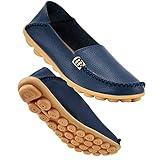 DUOYANGJIASHA Women's Comfortable Loafers Casual Round Toe Moccasins Wild Driving Flats Soft Walking Shoes Women Slip On