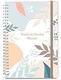 Nokingo Undated Planner for 2025 or Any Year - Weekly & Monthly Organizer Notebook & Journal to Track Goals, 5.85" x 8.25", Perfect to Organize Your Daily Life, Twig Weekly Monthly Planner Undated