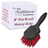 8" Pot & Dish Cleaning Brush, Dish Scrubber Brush, Stiff Bristle Brush for Kitchen Cleaning, Dishes, Pots, Pans, Sink, Stoves, Dish Scrub Brush for Home Use & Busy Restaurants by FryOilSaver Co. 90048