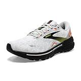 Brooks Men’s Adrenaline GTS 23 Supportive Running Shoe - Oyster/Black/Red Orange - 9.5 Medium