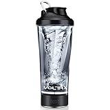 VOLTRX Premium Electric Protein Shaker Bottle, Made with Tritan - BPA Free - 24 oz Vortex Portable Mixer Cup/USB Rechargeable Shaker Cups for Protein Shakes