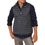 Amazon Essentials Men's Lightweight Water-Resistant Packable Puffer Vest, Black, Large