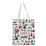 GJTIM Seattle Gift Bag - Welcome to Washington Travel Zipper Pouch