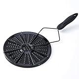Parrilla para Arepas Colombianas – Arepa Grill for Stovetop & Gas Burner, Heat Diffuser Plate for Even Cooking, Durable Enamel-Coated Iron with Non-Slip Handle – Perfect for Flatbread, Tortilla & More