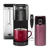 Keurig K-Supreme Plus SMART Coffee Maker (Black) Bundle with 12-Ounce Double Wall Stainless Steel Tumbler and Handheld Milk Frother (3 Items)