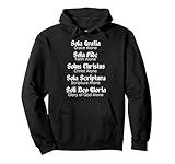 Five Solas Hoodie Reformed Christians Protestant Theology Pullover Hoodie