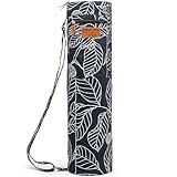 ELENTURE Yoga Mat Bag for Women & Men,Travel Yoga Gym Bag for 1/4" 1/3" Thick Exercise Yoga Mat, Full-Zip Yoga Mat Carrier Bag for Class workout Bachelorette with Pockets and Adjustable Strap