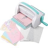 VEVOR Manual Die-Cutting & Embossing Machine, Portable 9-Inch Opening Scrapbooking Tool, Complete Kit for Arts & Crafts, Scrapbooking, Card Making, and More, White