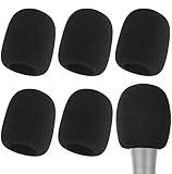 Microphone Cover - Foam Mic Covers Windscreen Suitable for Most Standard Handheld Microphone 6 PCS