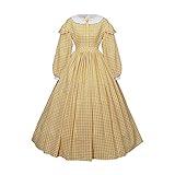 CosplayDiy Women's Civil War Dress Victorian Dickens Costume1860s Civil War Ball Gown Southern Belle Costume M