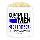 COMPLETE FOR MEN - Hand and Foot Scrub: Exfoliating Feet, Hand Exfoliant, Sugar Scrub for Dry Skin, Moisturizing Rough Skin Remover, Ideal for Hands and Feet Care, Scrub for Men