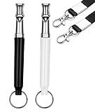 Dog Whistle, 2 Pack Ultrasonic Dog Whistle to Stop Barking for Dogs, Professional Recall Dog Training Whistles, Adjustable Ultrasonic Silent Dog Whistle to Stop Barking Control Devices, with Lanyard