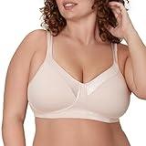 Playtex Women's 18 Hour Wireless, Silky Soft Smoothing T-Shirt Bra, Cool Comfort and 360 Support, Sandshell