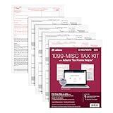 Adams 2024 1099 MISC Tax Forms, 4 Part, Laser/Inkjet, 50 Recipients, Plus 6 1096 Forms, 2 Up, Access to Tax Forms Helper (1009312)